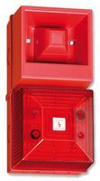 CLIFFORD AND SNELL YL40/N50/R/RN/WR Beacon / Sounder, Industrial, Red, Flashing, Multiple Tones, 106dB, 230VAC, IP65