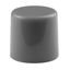 CAP PUSHBUTTON ROUND GRAY