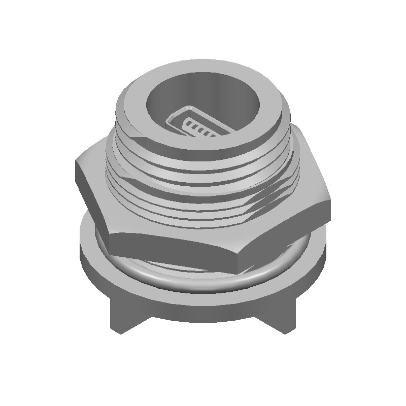 USB 2.0 Receptacle, 6 Contacts, Solder, IP68, 1A, 42V