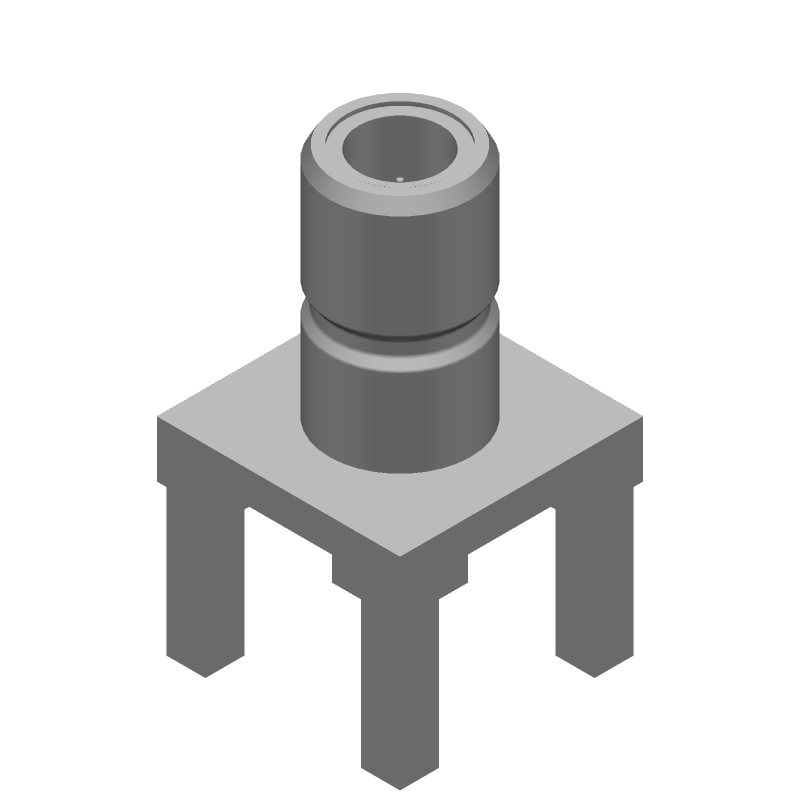 SMB Connector, Female, Straight, 4GHz, 50R, Gold, PCB Mount