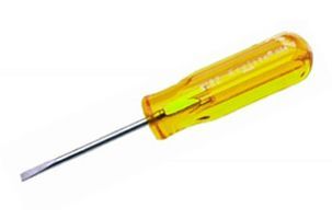 SCREWDRIVER, SLOTTED HEAD, 117MM; Overall Length:117mm; Blade Length:51mm; Tip Size:3.18mm; Screwdriver Type:Slotted ;RoHS Compliant: NA