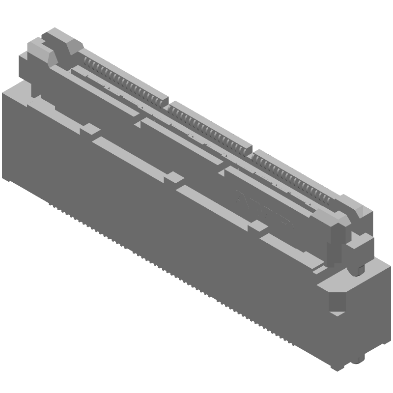 114 Pos 2R 0.025" Pitch SM Header, 11.5A, 10Gbps, Gold/Tin/Lead