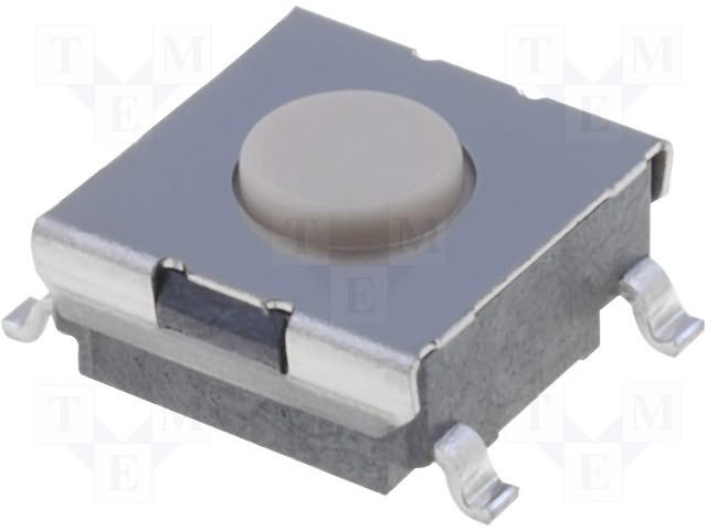 Tactile Switch SPST 50mA 24VDC SMD Gull Wing