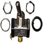 Switch Toggle OFF ON SPST Round Lever Screw 20A 277VAC 559.27VA Panel Mount with Threads