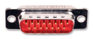 FCT - A MOLEX COMPANY   F15PA-K700   Standard D Sub Connector, DA, Plug, 15 Contacts, Brass Body, Solder