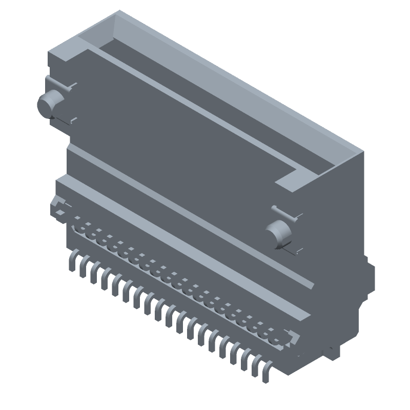 Conn zQSFP+ RCP 38 POS 0.8mm Solder RA SMD 38 Terminal 1 Port T/R