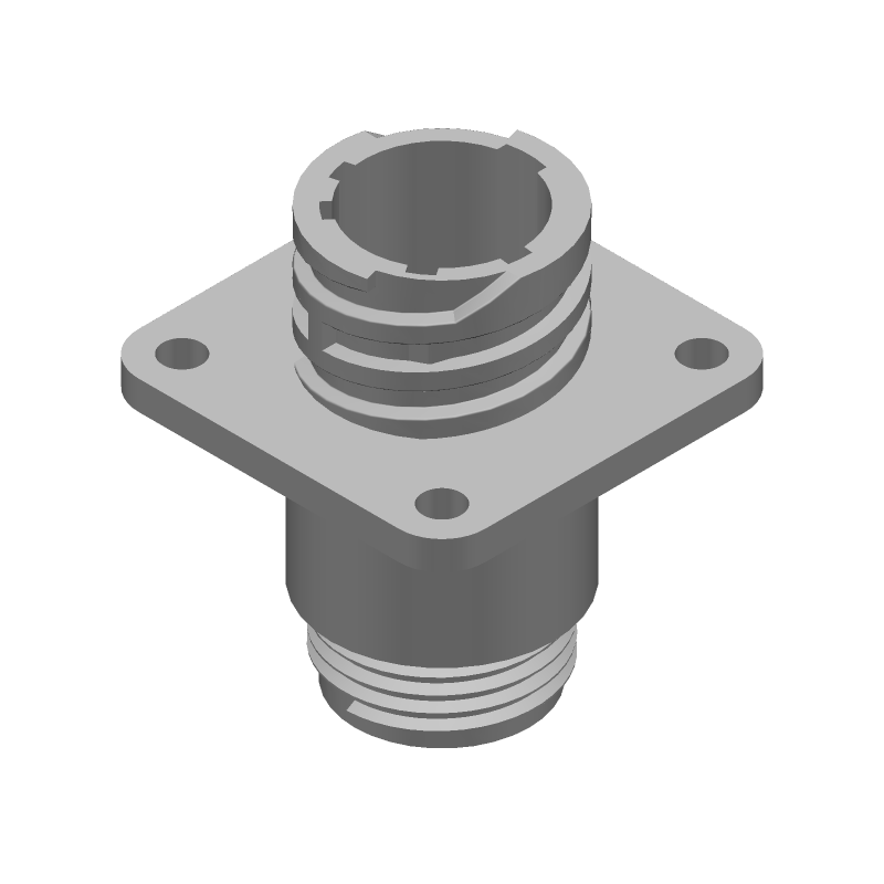 4 Pos Circular Receptacle, Crimp, Panel Mount, 600V, IP65
