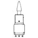 Switch Toggle (ON) OFF (ON) DPDT Tab Lever Solder 5A 125VAC 28VDC Panel Mount with Threads