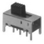 DPDT Slide Switch, 2 Pos, 0.3A 30VDC, Solder PC Pin, Through Hole