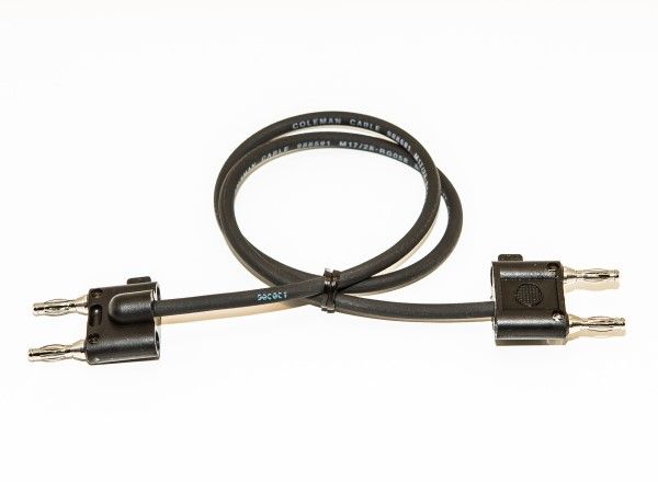 Banana Plug;  Beryllium Copper;  Black;  24 in.