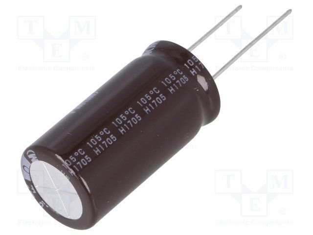 Cap Aluminum Lytic 1800uF 50V 20% (18 X 35.5mm) Radial 7.5mm 2210mA 5000h 105°C Bulk