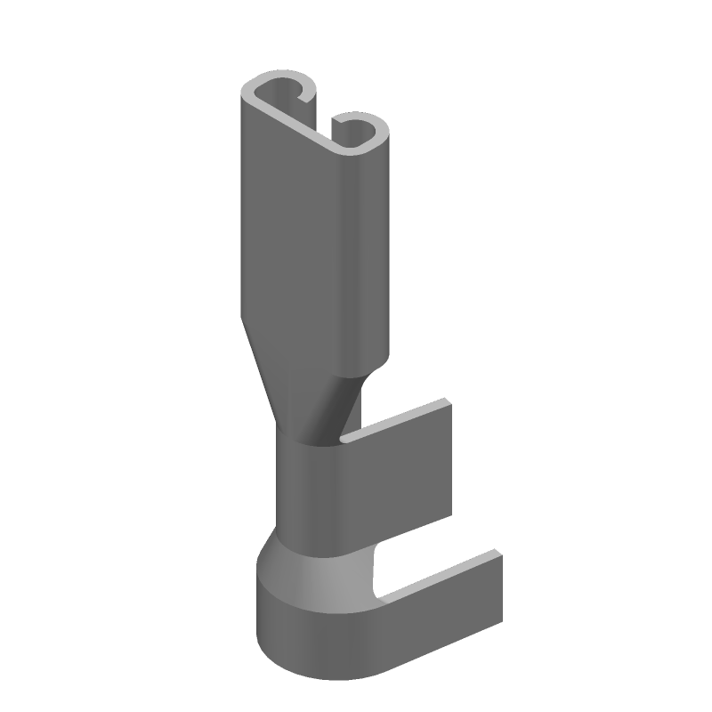 Quick Disconnect Terminal 18-20AWG Brass RCP 12.19mm Pre-Tin T/R