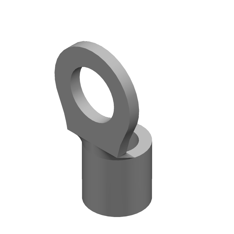 Ring Terminal, 14-16AWG, Copper, Tin Plated, Non-Insulated