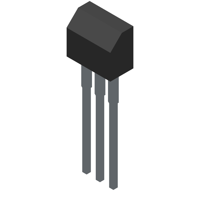 PNP BJT Transistor, 60V VCEO, 4A IC, 120MHz, TO-92