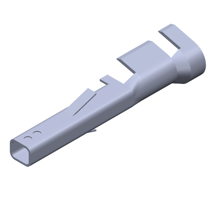 Female Signal Terminal, 2.54mm Pitch, 5A, 24 Pos, Through Hole/Cable