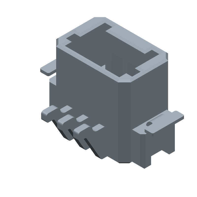 3 Pos 1.5mm Pitch Wire-to-Board Header, 3A, Straight SMD