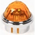 Red LED, 28.58mm Round Domed Lens, Press-Fit Mount, Clear