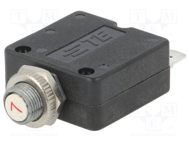 1 Pole 7A 250VAC/50VDC Thermal Circuit Breaker, Panel Mount