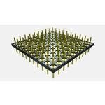 5-Contact Male Through Hole Header, 2.54mm Pitch, Gold Plated