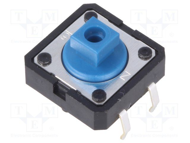 Tactile Switch SPST 50mA 24VDC 1.27N Thru-Hole PC Pins