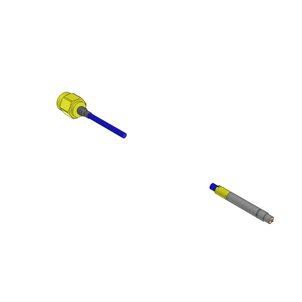 Solid FEP Dielectric, 25 AWG Microwave Cable Assembly