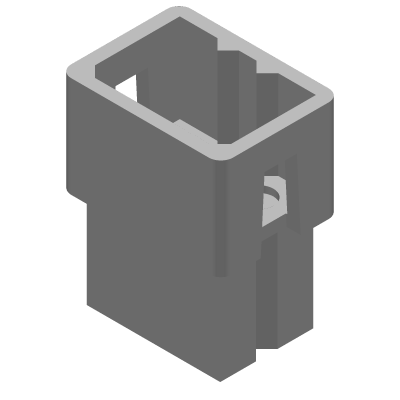 6P Wire-to-Wire Connector, 7A, 250V, Crimp, Nylon, UL94 V-2