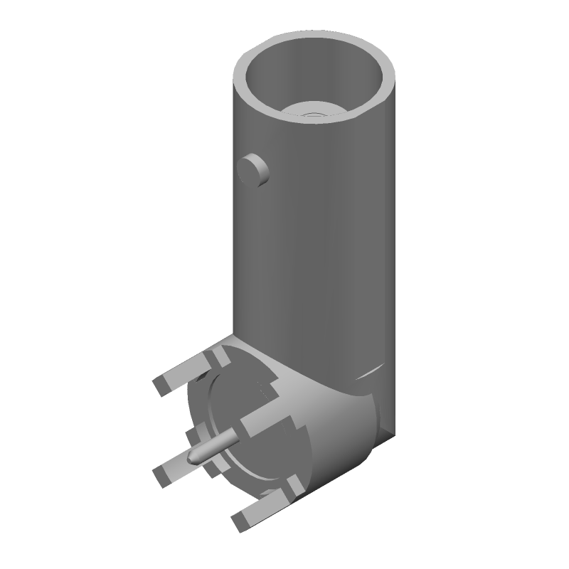 RF Coaxial Connector | Female | Right Angle | 50 Ohm | 4GHz | PCB Mount