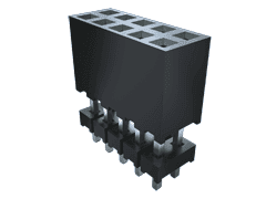 57-Contact Elevated Socket, SKT, 2mm Pitch, 3 Rows, Through Hole Mount