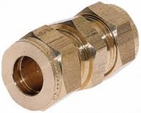 Wade 1/2in Straight Coupler Brass Compression Fitting