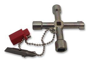 KNIPEX         00 11 03             76mm Length Control Cabinet Key with 5mm, 6mm and 8mm Capacity