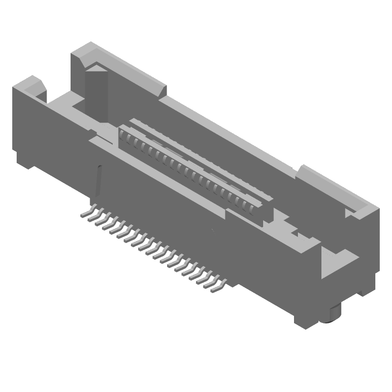 Board-to-Board Header, 38 Pos, 0.64mm Pitch, 11.5A, 10Gbps, Vertical