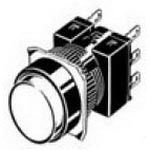 DPDT Illuminated Pushbutton Switch, 5A 125VAC, White LED