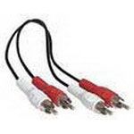 cable;  rca;  shielded,  12 foot stereo,  dual;  gold;  dubbing