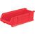 Storage Bin;  Polypropylene;  Red;  23-7/8in. L X 11 in. W X 7 in. H