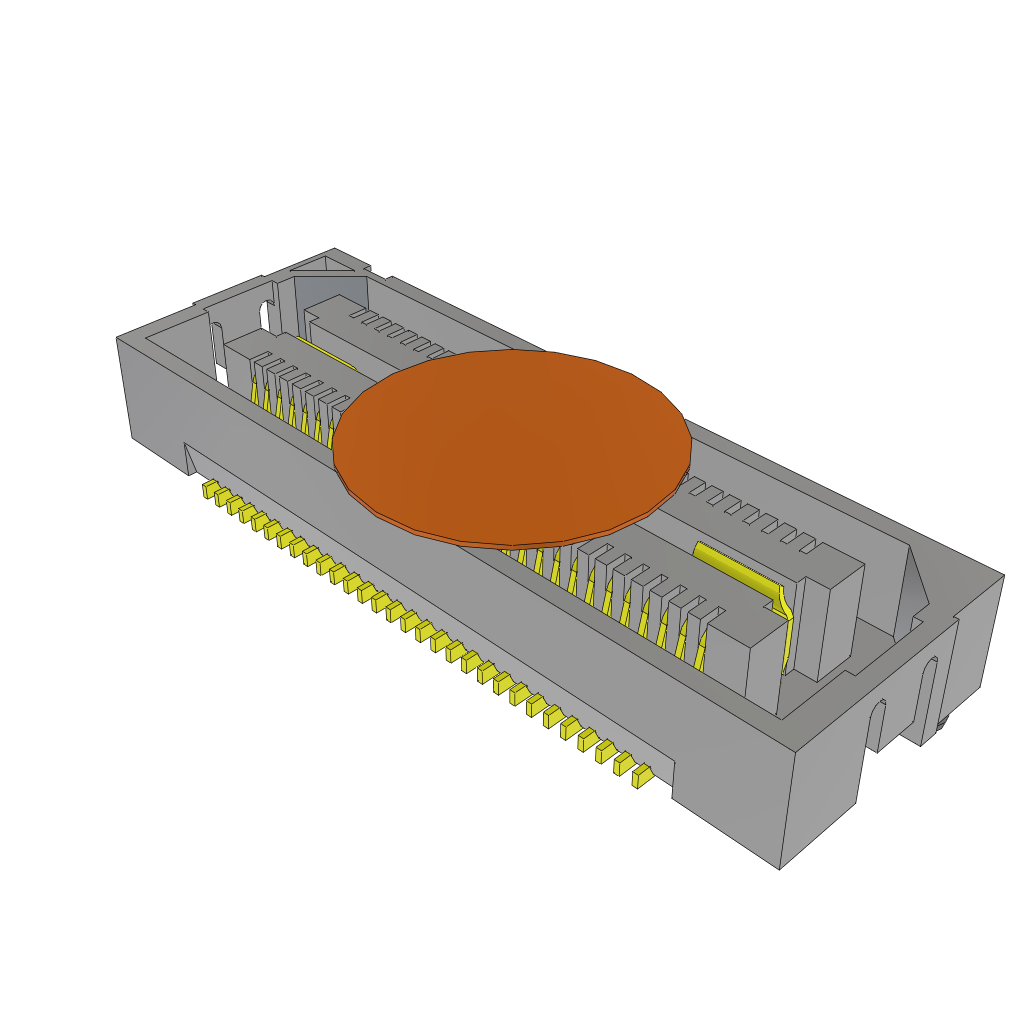 Conn Micro High Speed Socket Strip SKT 60 POS 0.5mm Solder ST SMD T/R