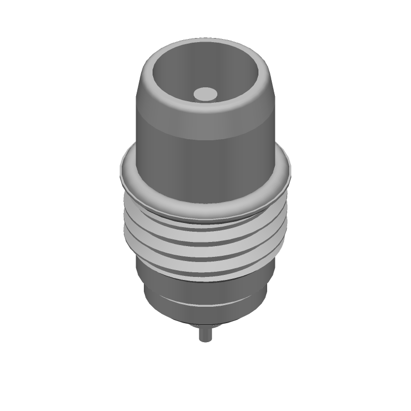 RF Coaxial Connector, Male, Straight, 18GHz, 50 Ohm, Solder, Panel Mount