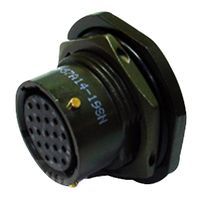 Conn Circular PIN 6 POS Solder ST Jam Nut 6 Terminal 1 Port