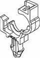 Automotive Connectors CONDUIT CLIP ROSEBUD 6.35DIA