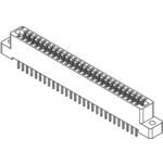 2-Row 44-Contact Card Edge Connector, Straight, Through Hole