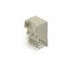 24 Pos 2mm RA Backplane Receptacle, 3A, Gold/Tin