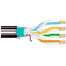 Cat5e 4 Pair 24AWG Unshielded Ethernet Cable, 1000ft, Black