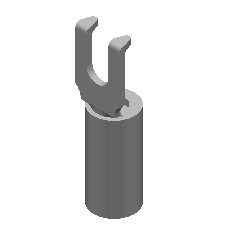 Insulated Spade Terminal | 10-12AWG | Copper/Tin | Yellow | 300V