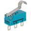 SPDT Snap Action Switch, Roller Lever, 0.1A 125VAC, Solder