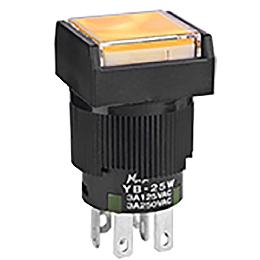 SPDT Illuminated Pushbutton Switch, Green LED, 3A 125VAC, Solder