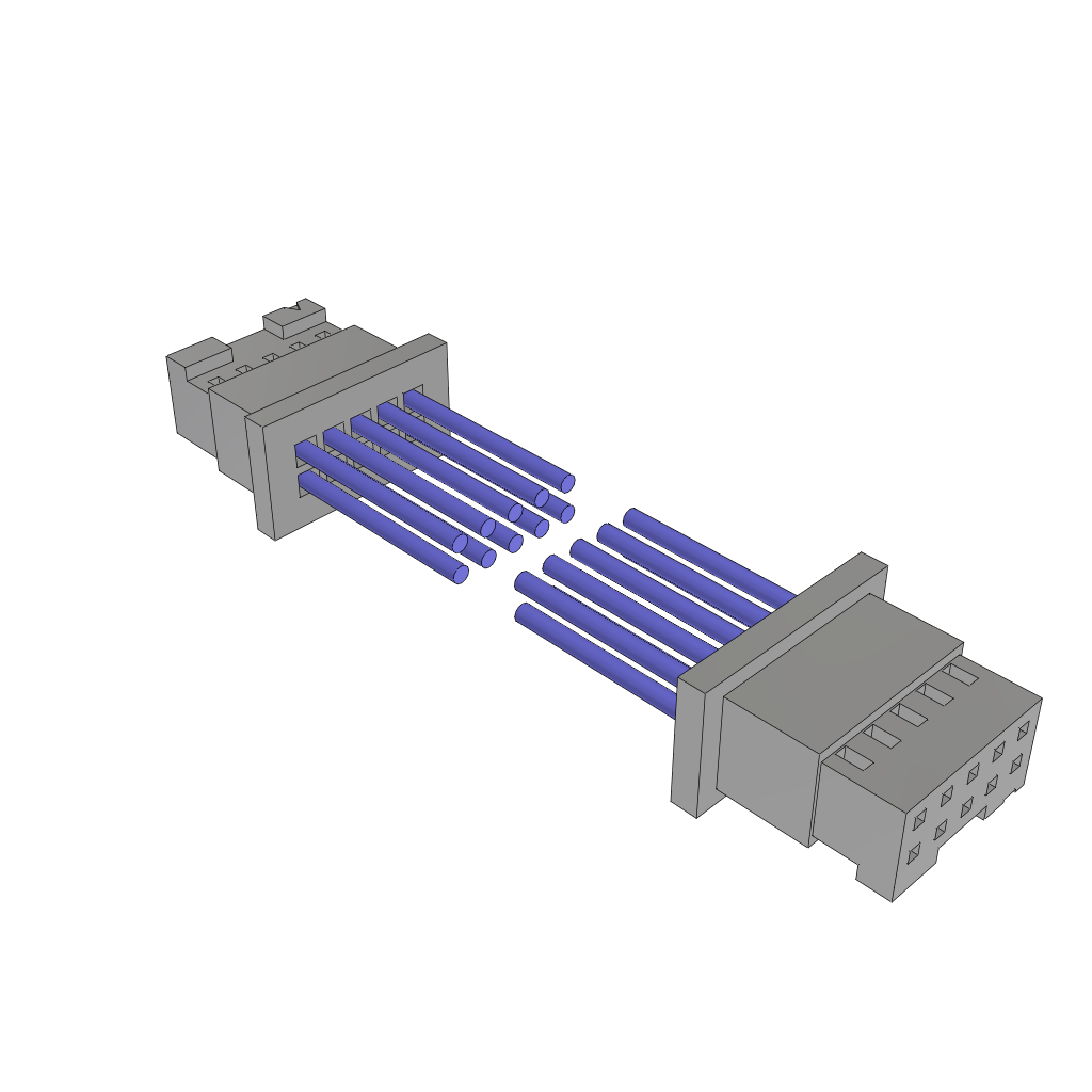 Cable Assembly Discrete Wire 0.381m 24AWG Socket Strip to Socket Strip 10 to 10 POS SKT-SKT Crimp-Crimp Layer