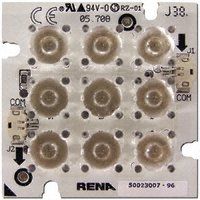 simpleLED 05708R888880067CAXF, Square LED Light Engine, 9 White LEDs (3500K), 12.6 W, 35.9 V