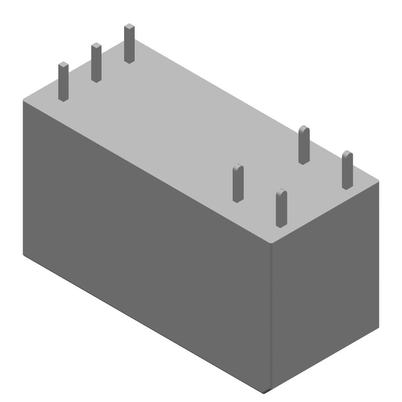 Power Relay 5VDC 16A SPST-NO(29x12.7x15.7)mm THT