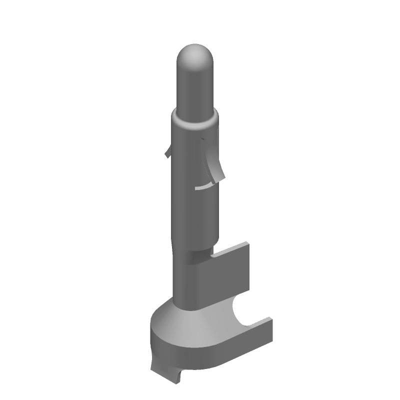 19A 600V Male Crimp Power Pin 18-14AWG Tin Bronze