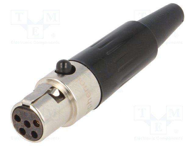 XLR Connectors 5 FEM CONT NI PLTD