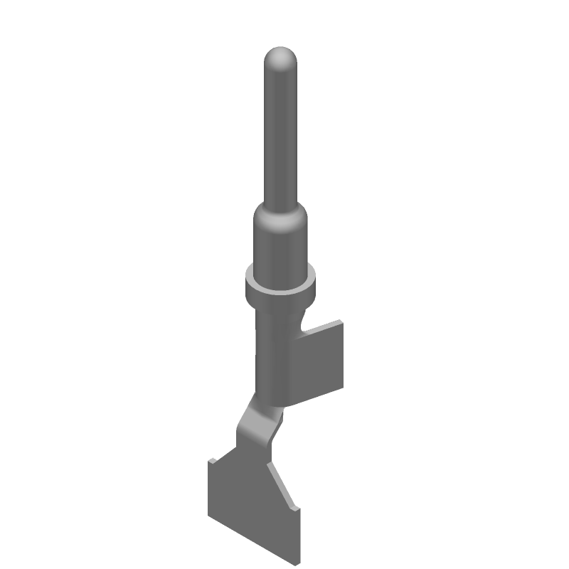 Male Pin Contact, Crimp, 13A, Tin Plated, 14-18AWG